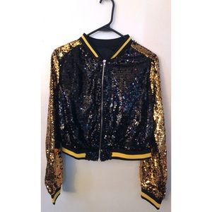 Sequin zip up Jacket